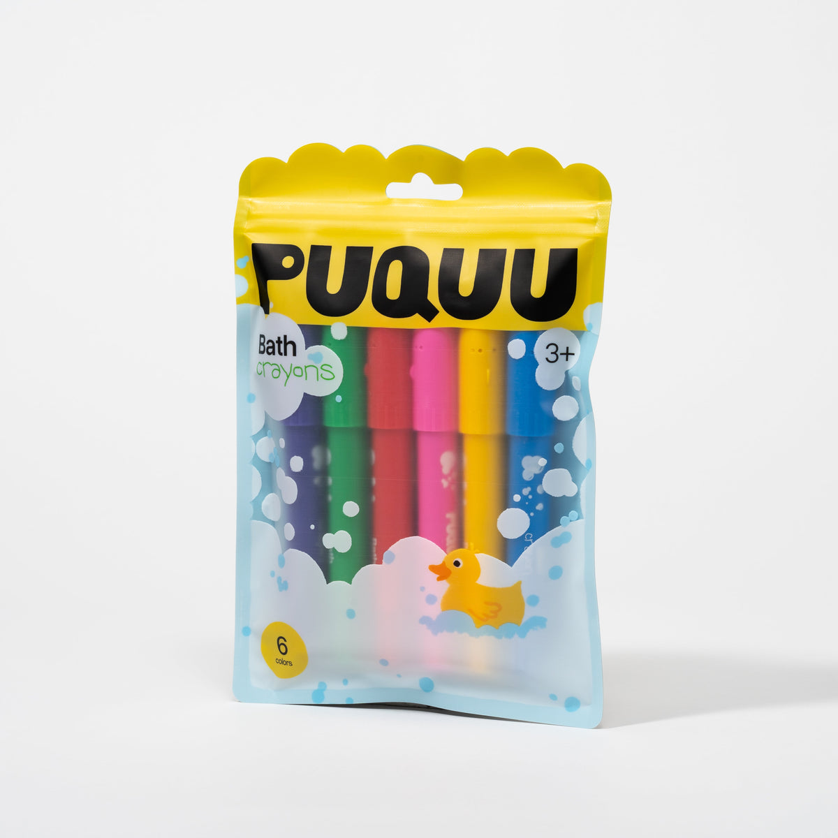 Kredki do wanny PUQUU - 6 kolorów – zdjęcie 1