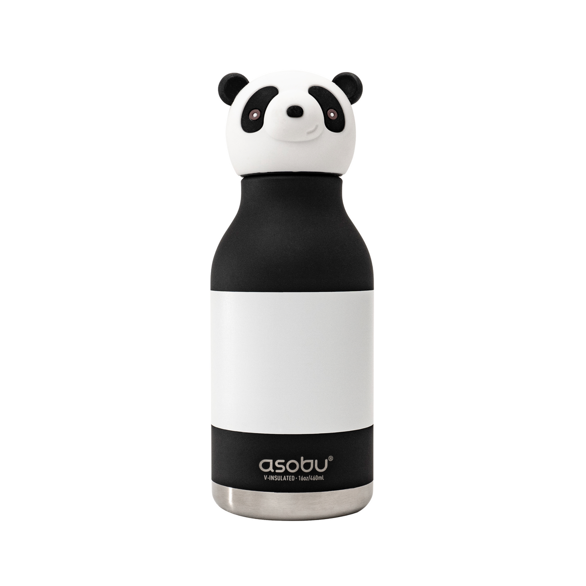 Butelka termiczna ze słomką Bestie Asobu – Panda 460 ml – zdjęcie 1