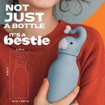 Butelka termiczna ze słomką Bestie Asobu – Słoń 460 ml – zdjęcie 7