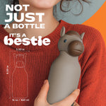 Butelka termiczna ze słomką Bestie Asobu – Koń 460 ml – zdjęcie 2