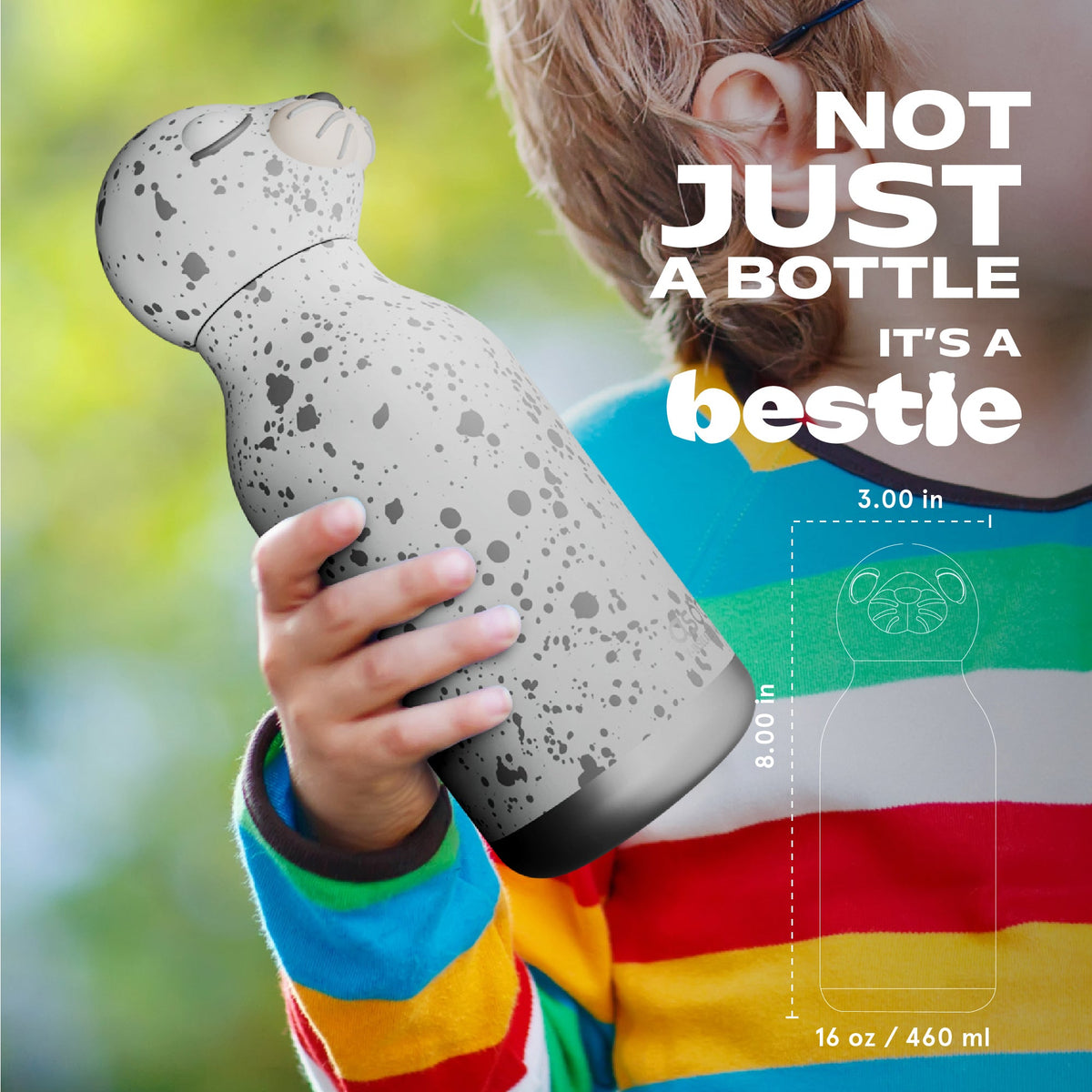 Butelka termiczna ze słomką Bestie Asobu – Foka 460 ml – zdjęcie 8