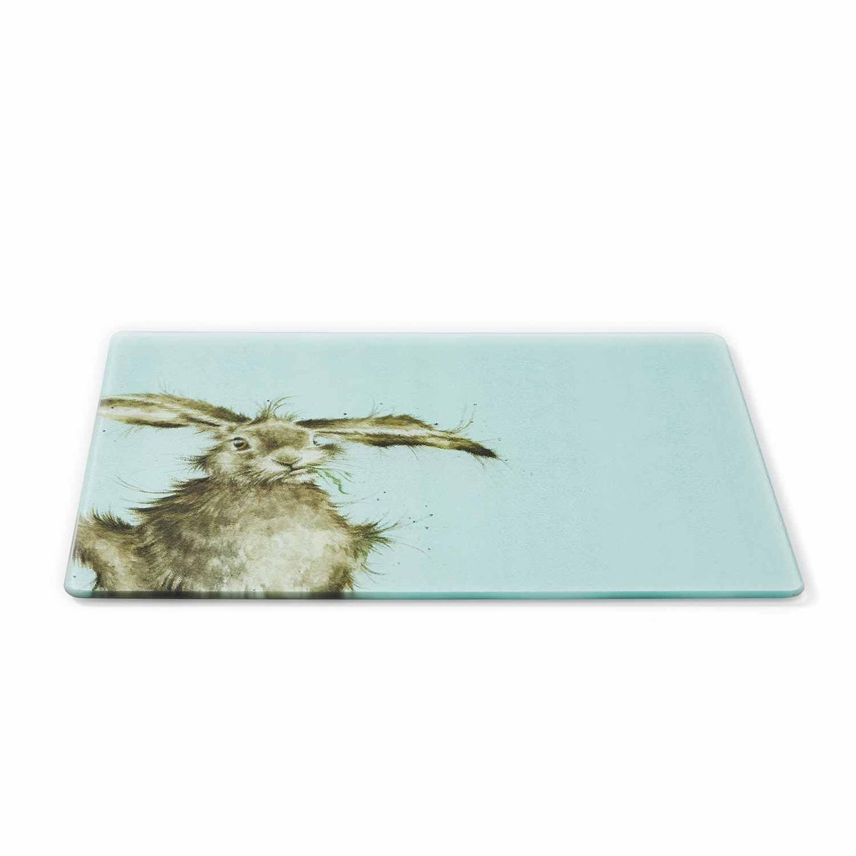Szklana deska do krojenia Zając Wrendale Hare Pimpernel – 40 × 30 cm – detal