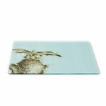 Szklana deska do krojenia Zając Wrendale Hare Pimpernel – 40 × 30 cm – detal