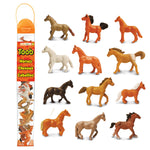 Figurki w tubie Safari Ltd – Konie, 12 szt.
