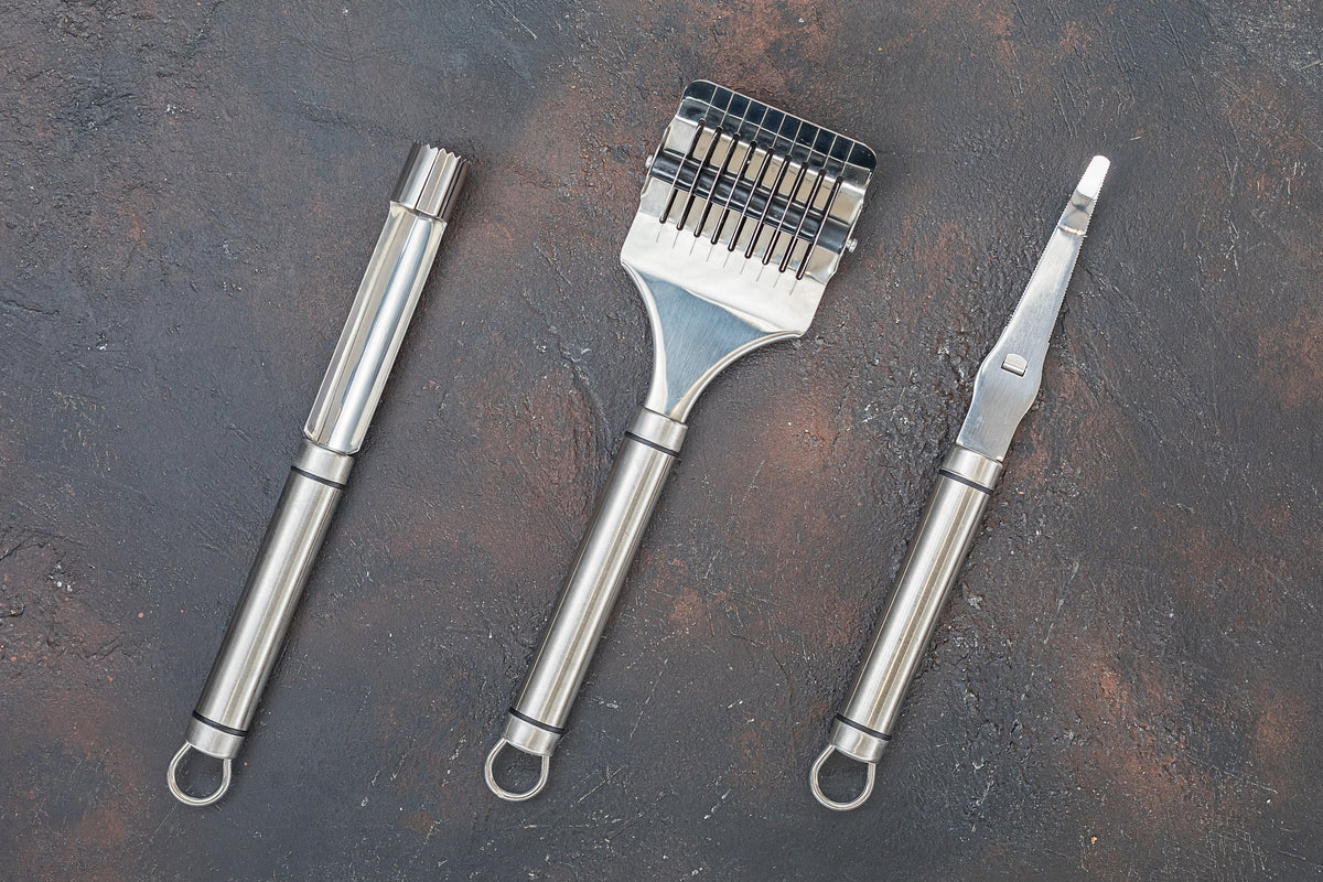 Nóż do ziół Professional Kitchen Craft – z owalnym uchwytem – aranżacja