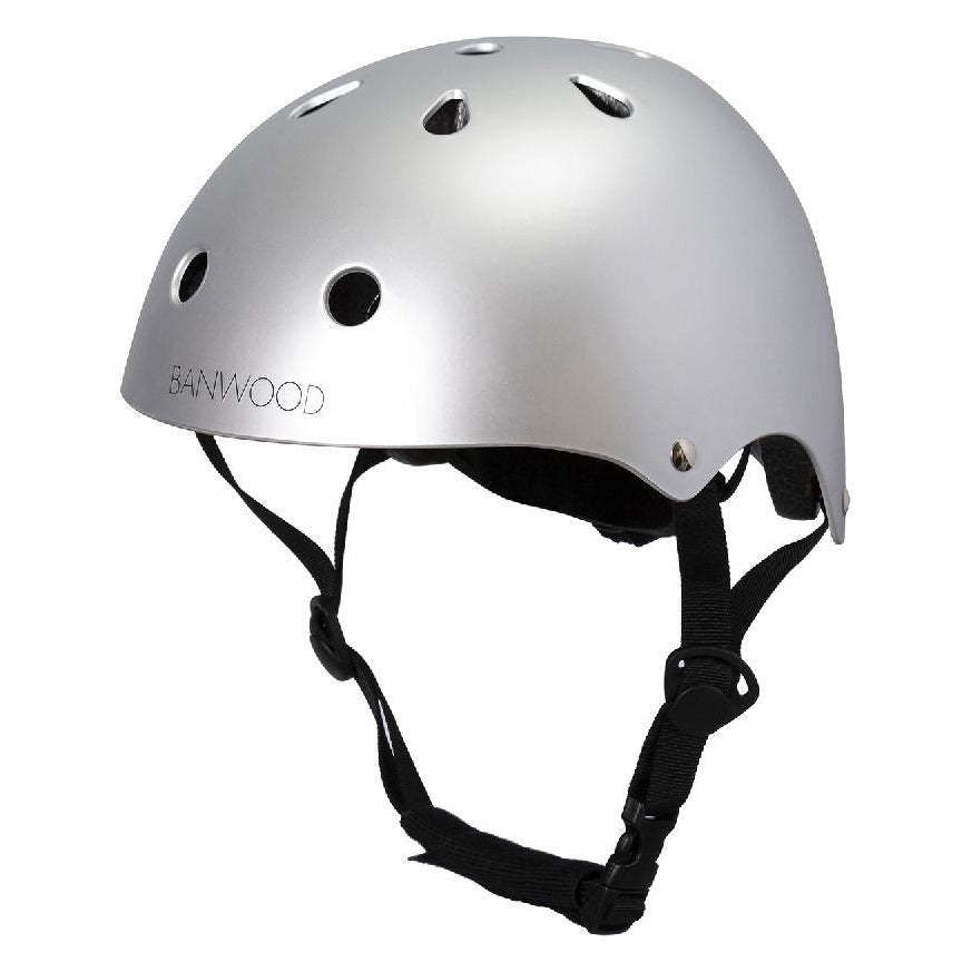 Banwood dziecięcy kask rowerowy chrome