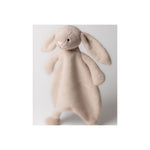 Beżowy kocyk-przytulanka Jellycat na jasnym tle – króliczek z różowym noskiem i opadającymi uszami