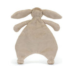 Beżowy kocyk-przytulanka Jellycat z króliczkiem od tyłu