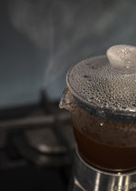 Szklana kawiarka Verona La Cafetière – srebrna, 290 ml – aranżacja