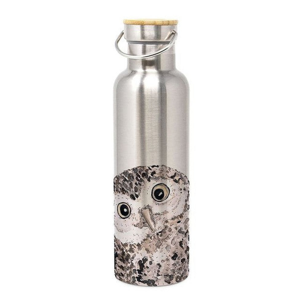 Butelka termiczna Sowa PPD – stal nierdzewna i bambus, 750 ml