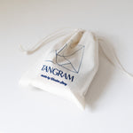 Drewniany tangram w woreczku Wooden Story – barwa ciepła – aranżacja
