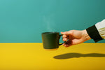 Kubek kamionkowy La Cafetière – zielony, 350 ml – aranżacja