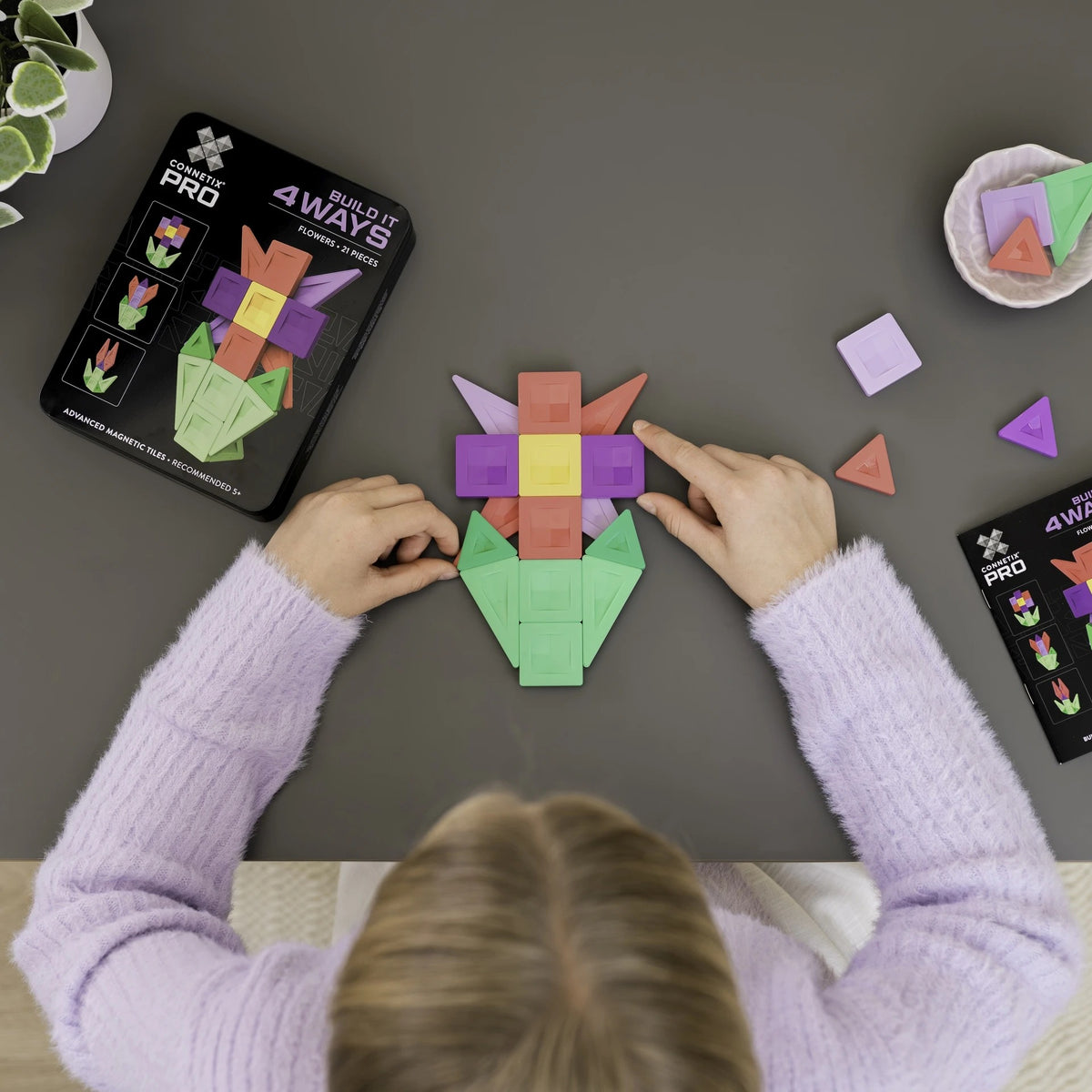 Connetix® Pro Build-It Flower Set 21 elementów