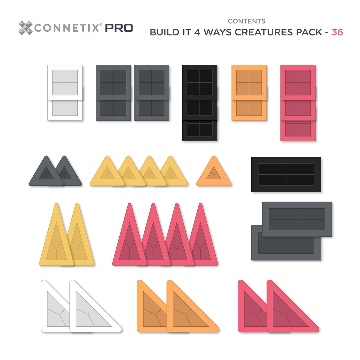 Connetix® Pro Build-It Creatures Set 36 elementów