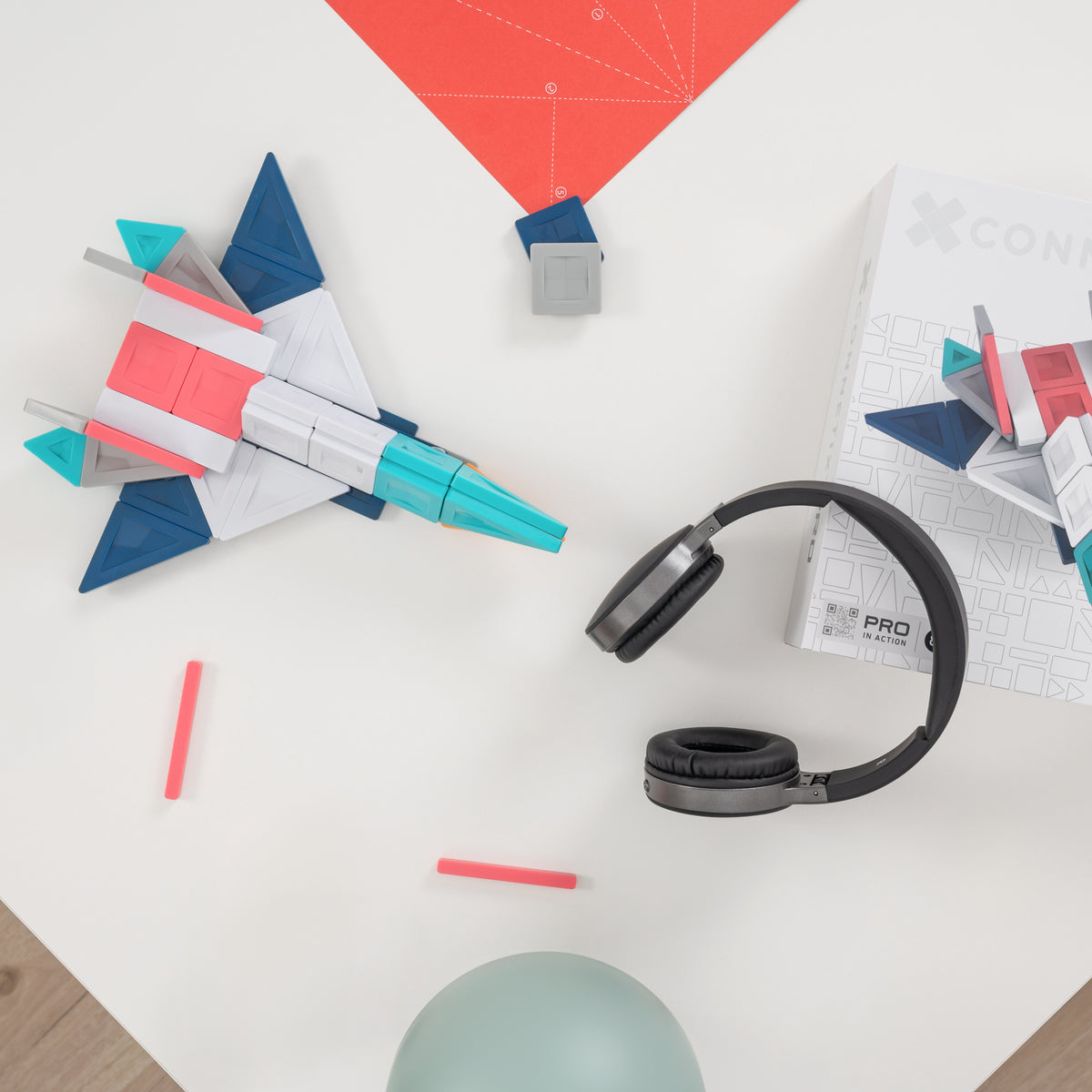 Connetix® klocki magnetyczne PRO Constructor Set – 70 el. – zdjęcie 7