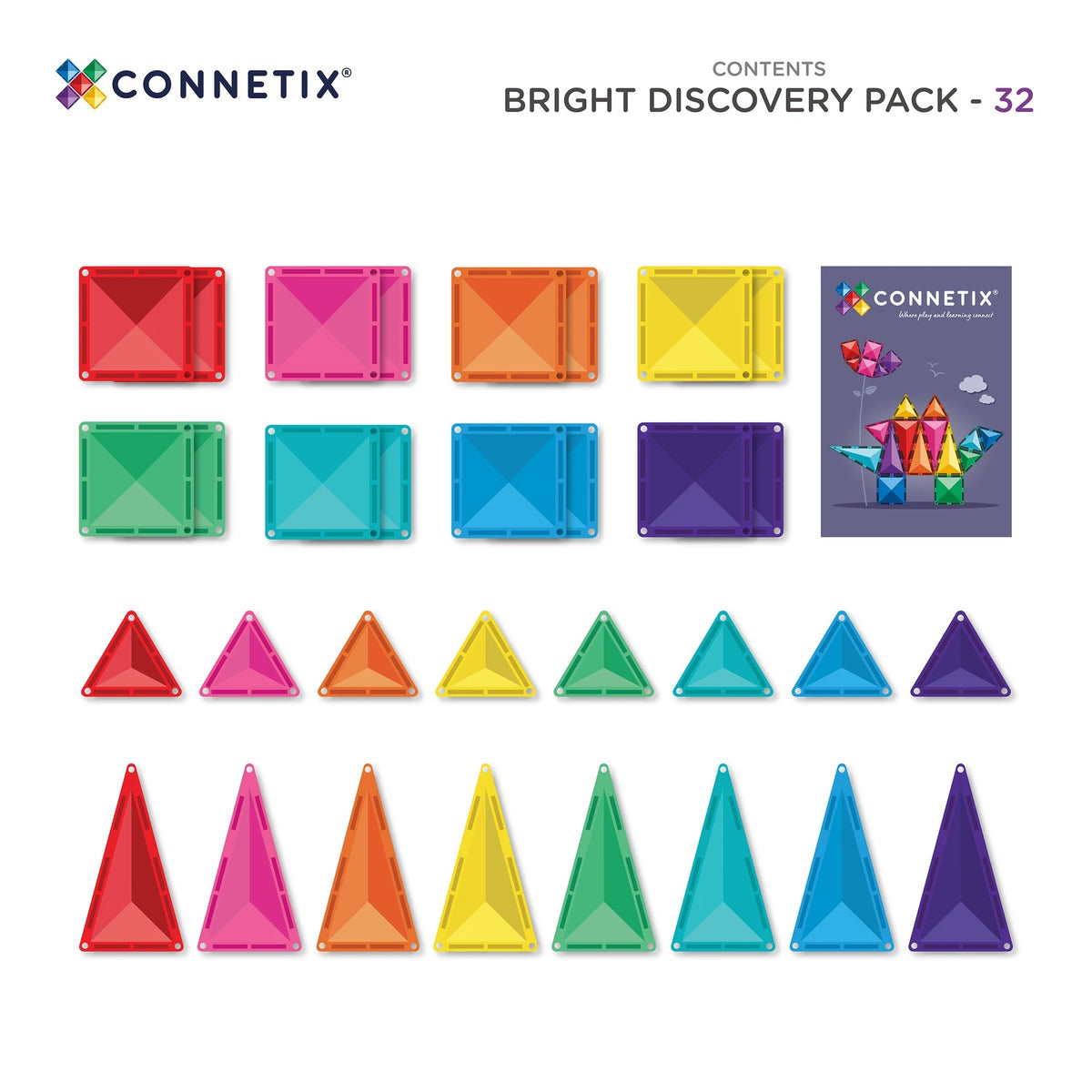 Connetix® Bright Discovery Pack 32 elementy