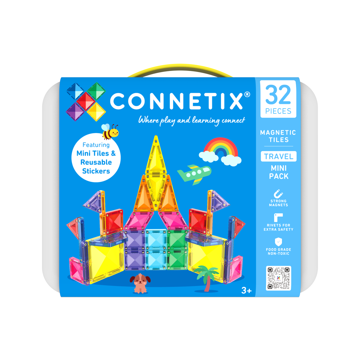 Connetix® klocki magnetyczne podróżne Travel Mini Pack – 32 el.