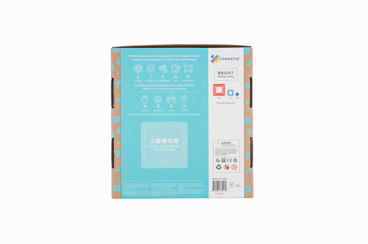 Connetix® klocki magnetyczne okna i ramy Bright Portal Pack – 48 el.