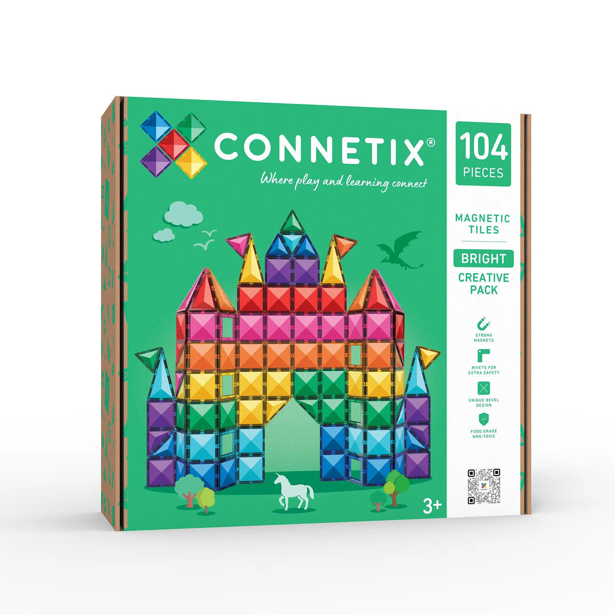 Connetix® Bright Creative Pack 104 elementy