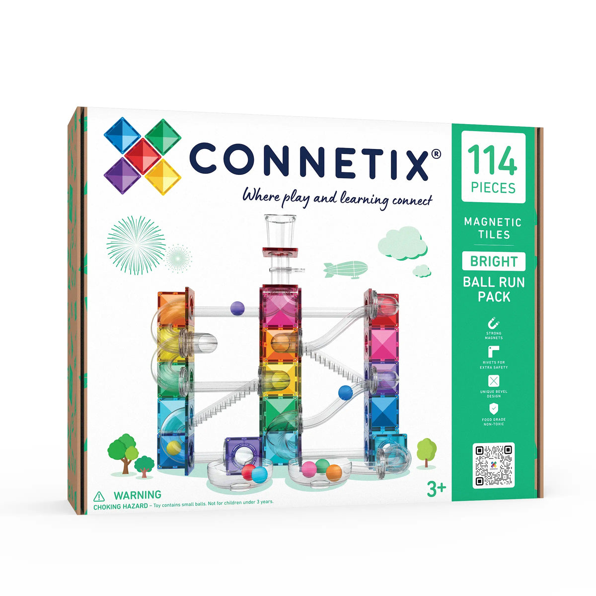 Connetix® Ball Run Bright Pack 114 elementów