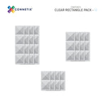 Connetix® klocki magnetyczne Clear Rectangle Pack – 12 el. – zdjęcie 2