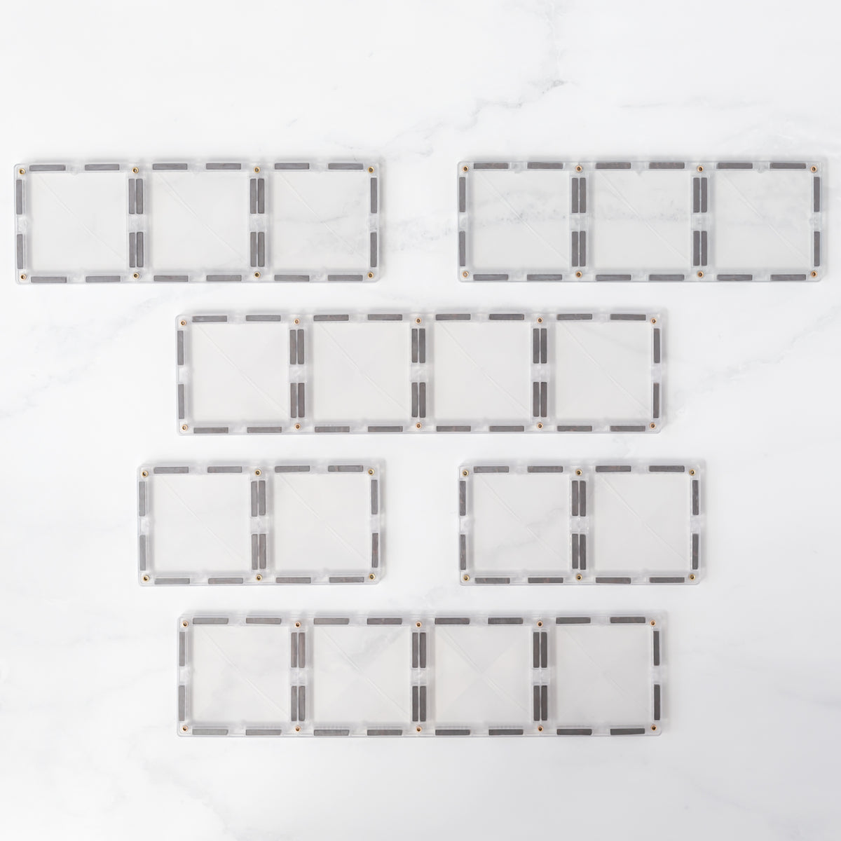 Connetix® klocki magnetyczne Clear Rectangle Pack – 12 el. – zdjęcie 8