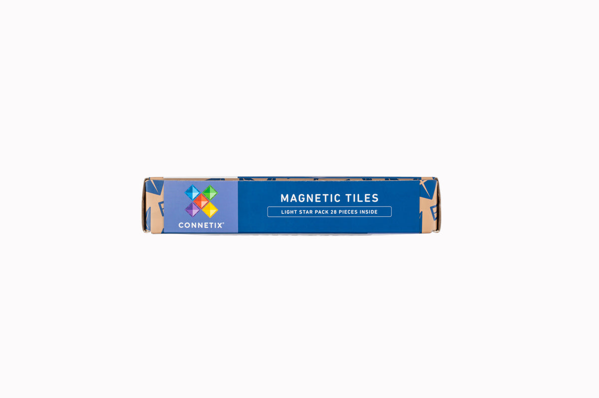 Connetix® klocki magnetyczne podświetlane Star Light Pack – 28 el. – zdjęcie 3