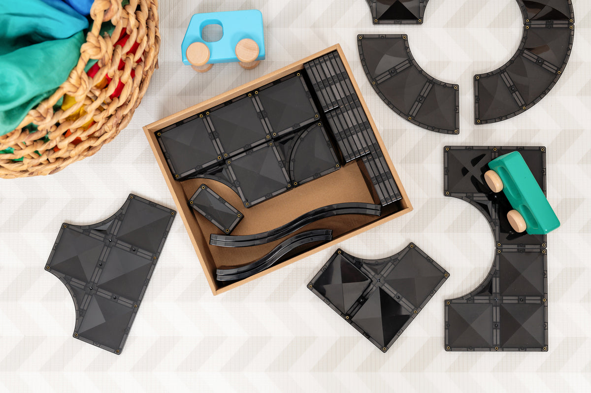Connetix® klocki magnetyczne drogi Creative Roads Pack – 48 el. – zdjęcie 9