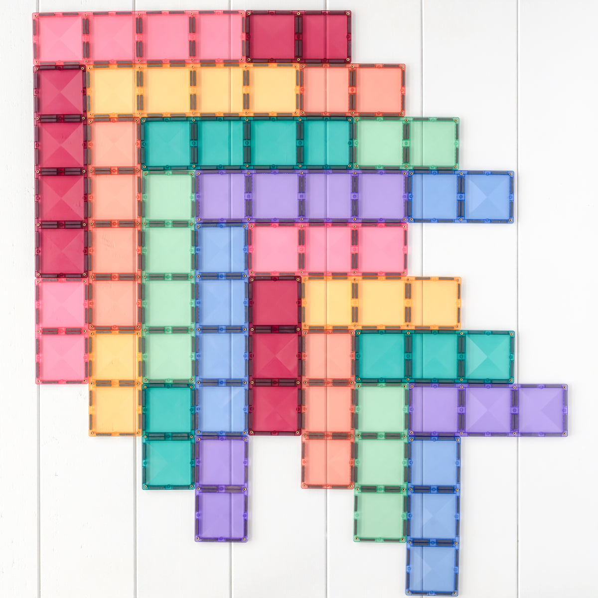 Connetix® klocki magnetyczne Pastel Rectangle Pack – 24 el. – zdjęcie 4