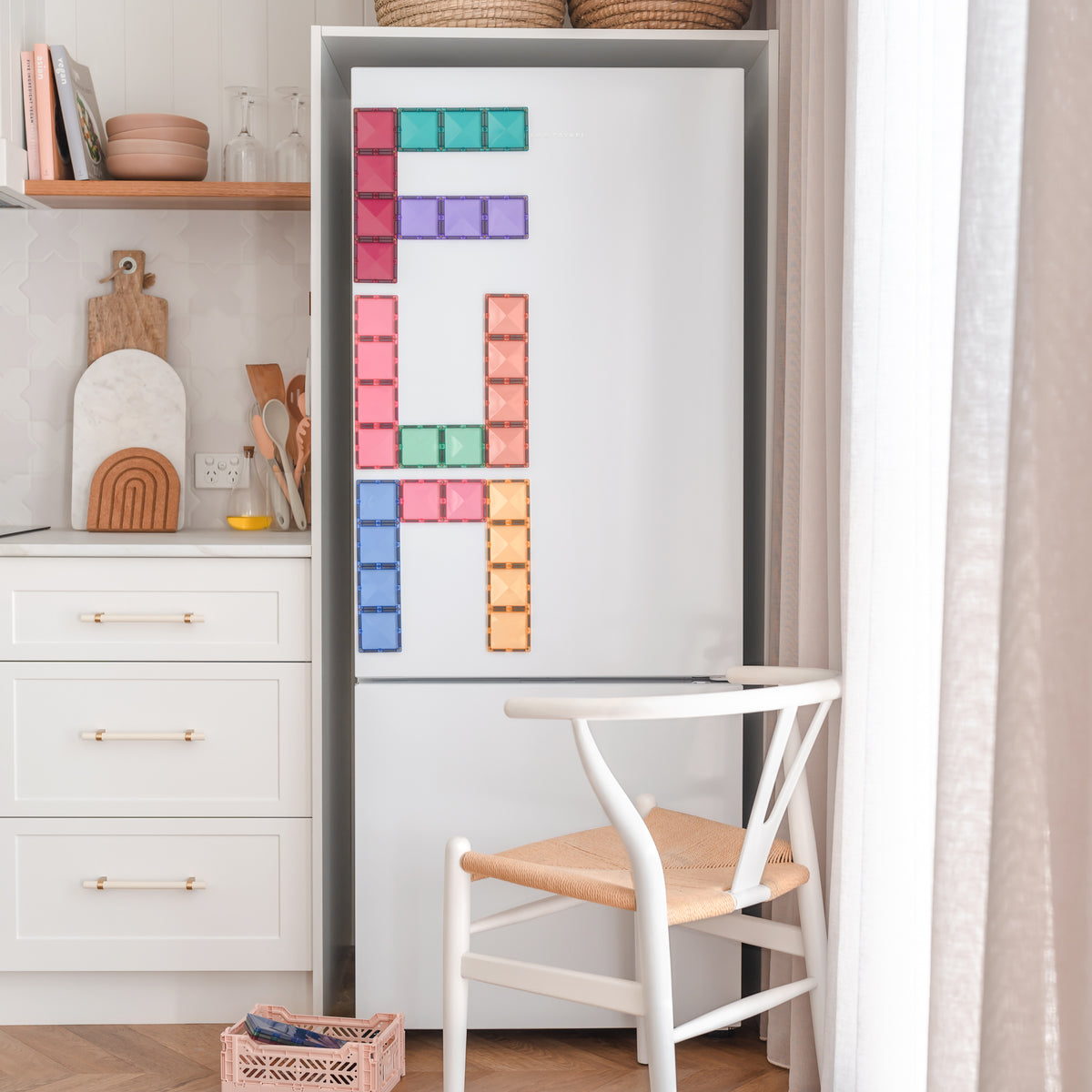 Connetix® klocki magnetyczne Pastel Rectangle Pack – 24 el. – zdjęcie 5