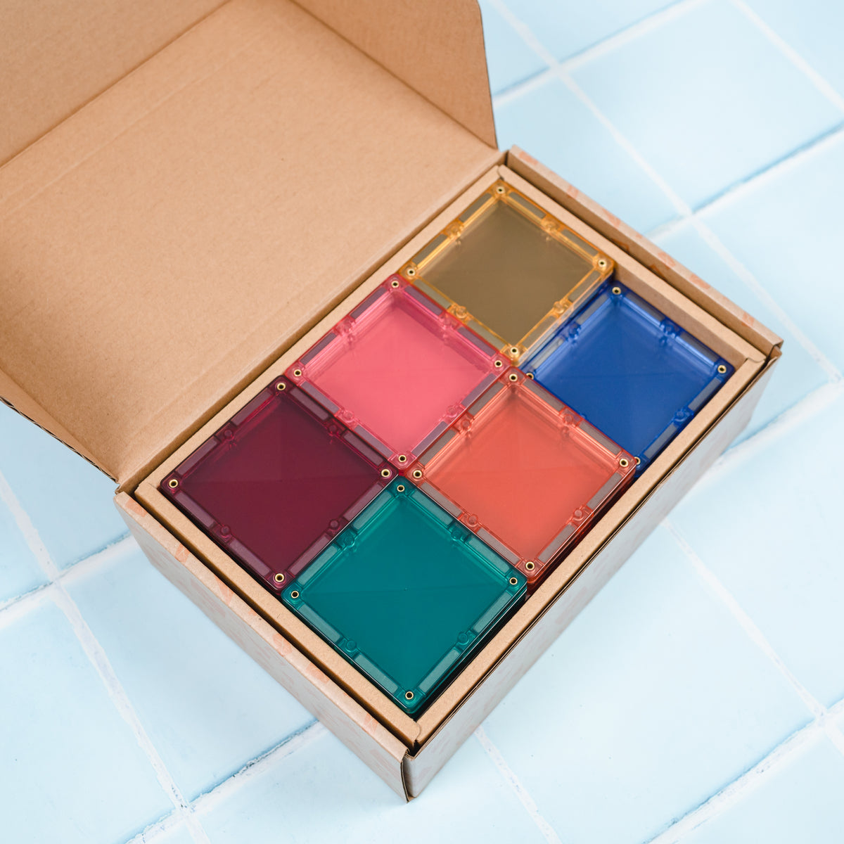 Connetix® klocki magnetyczne Pastel Square Pack – 40 el. – zdjęcie 3