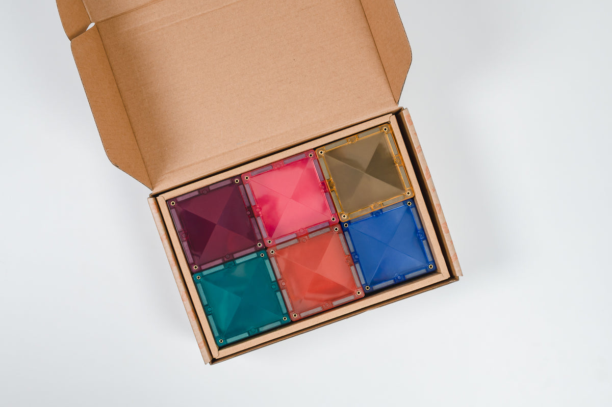 Connetix® klocki magnetyczne Pastel Square Pack – 40 el. – zdjęcie 5