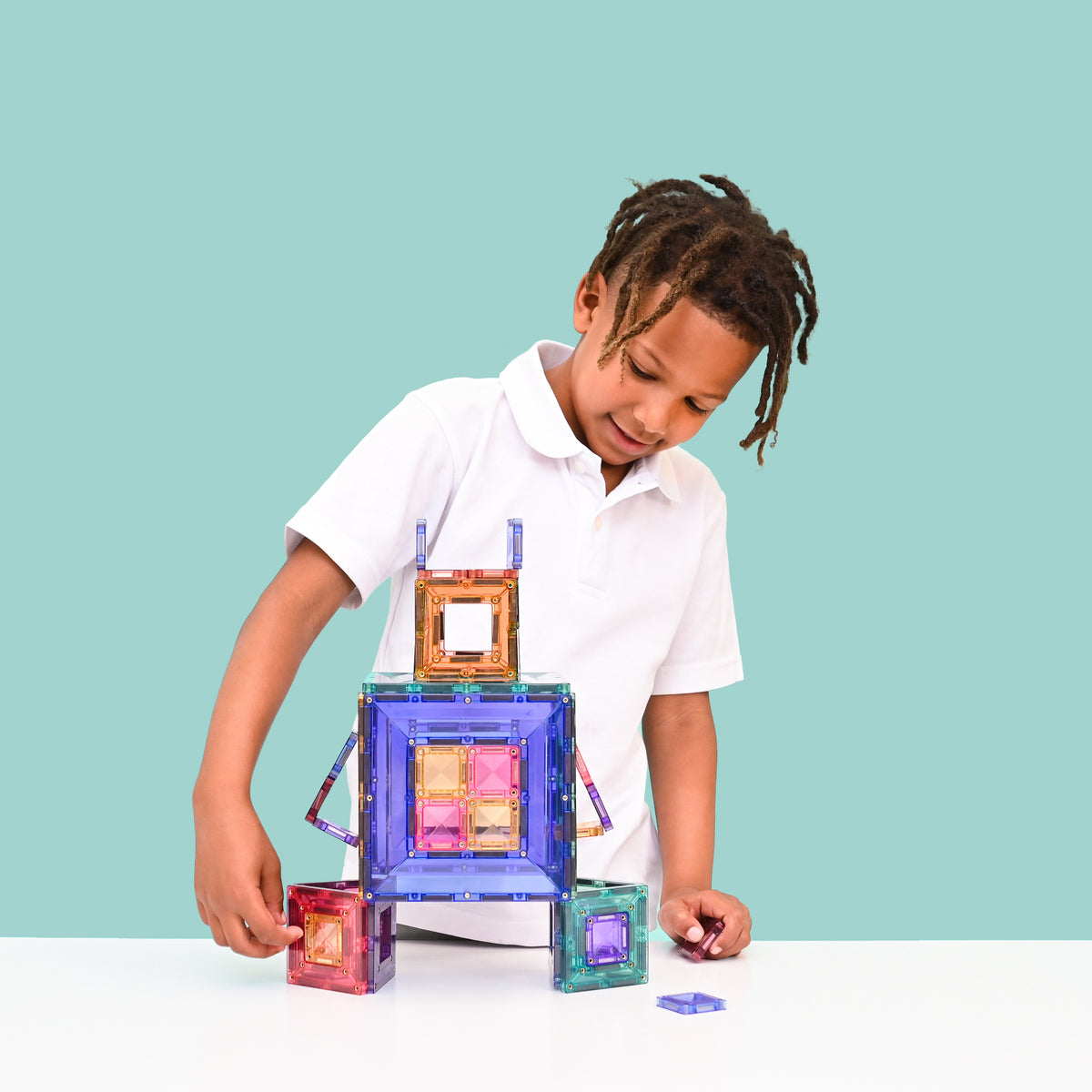 Connetix® klocki magnetyczne okna i ramy Pastel Portal Pack – 48 el.