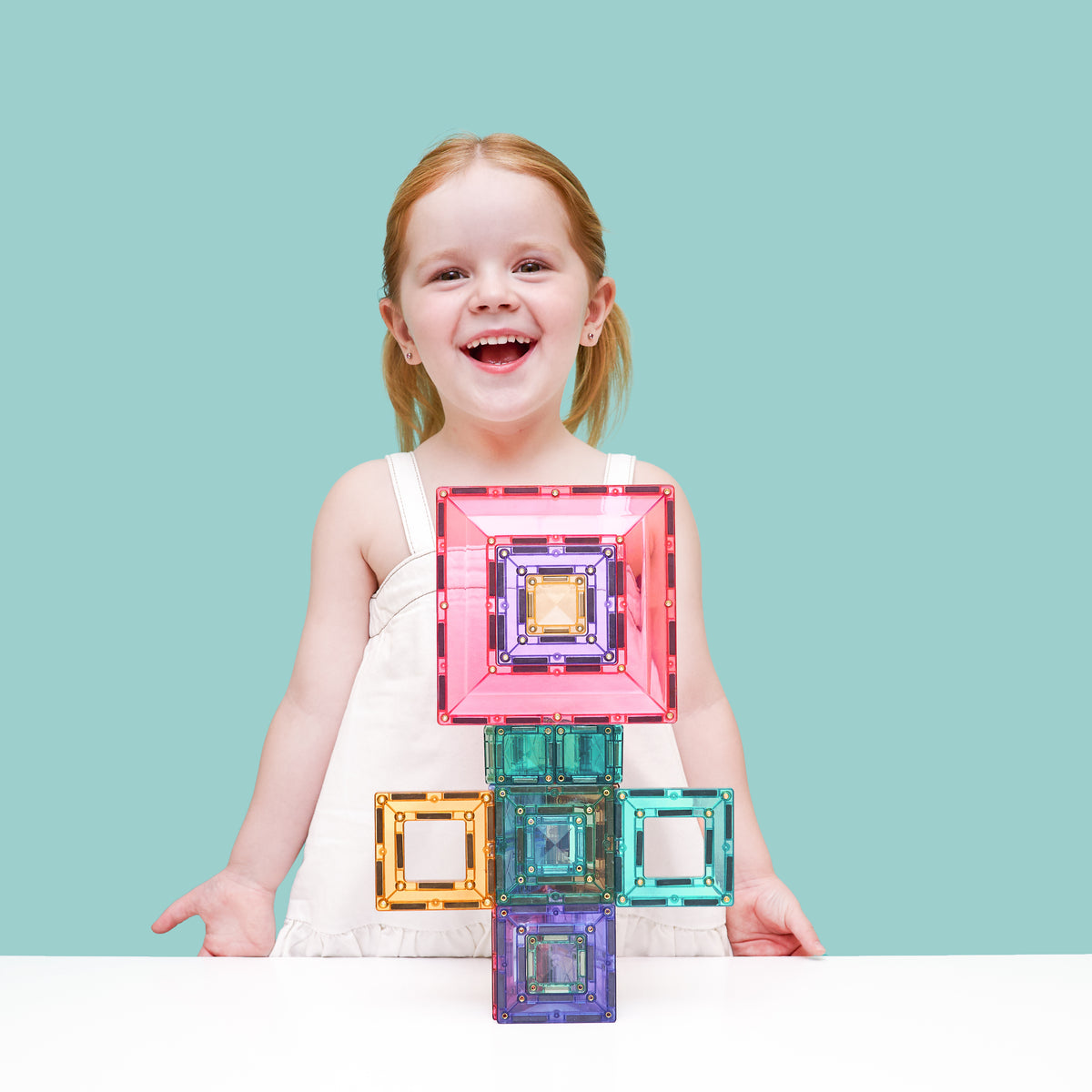 Connetix® klocki magnetyczne okna i ramy Pastel Portal Pack – 48 el. – zdjęcie 2