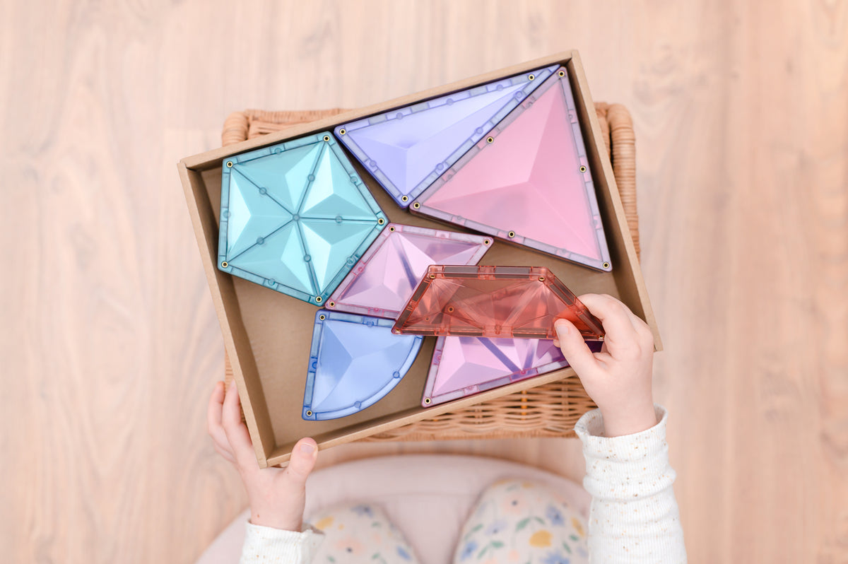 Connetix® klocki magnetyczne Pastel Shape Expansion Pack – 48 el. – zdjęcie 3