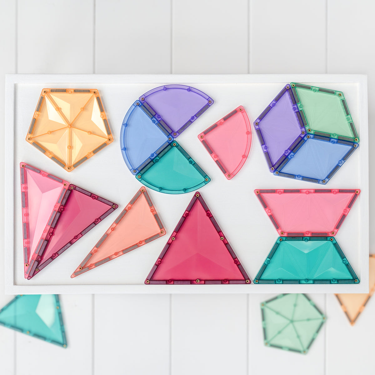 Connetix® klocki magnetyczne Pastel Shape Expansion Pack – 48 el. – zdjęcie 5