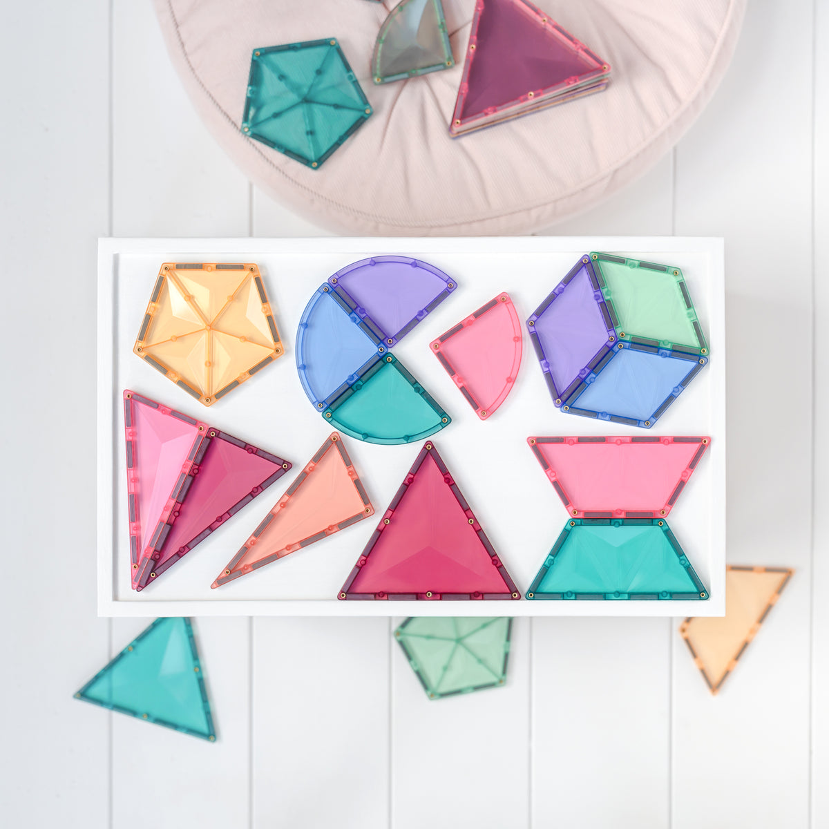 Connetix® klocki magnetyczne Pastel Shape Expansion Pack – 48 el. – zdjęcie 6