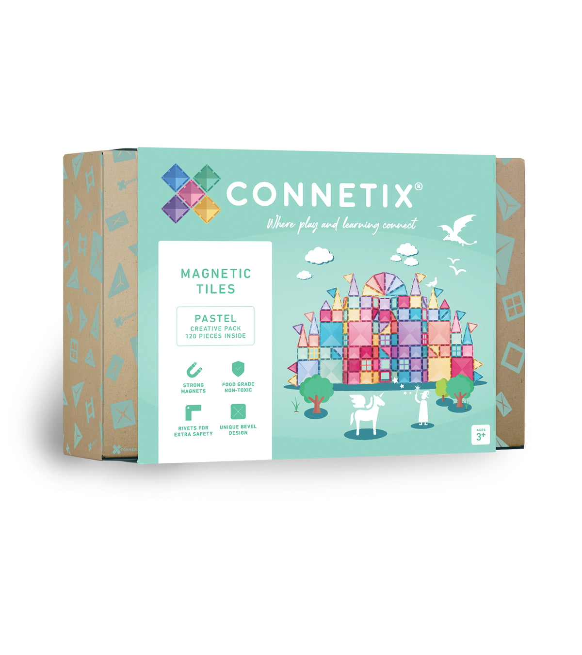 Connetix® klocki magnetyczne Pastel Creative Pack – 120 el.
