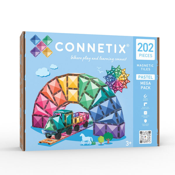 Connetix® klocki magnetyczne Pastel Mega Pack – 202 el.