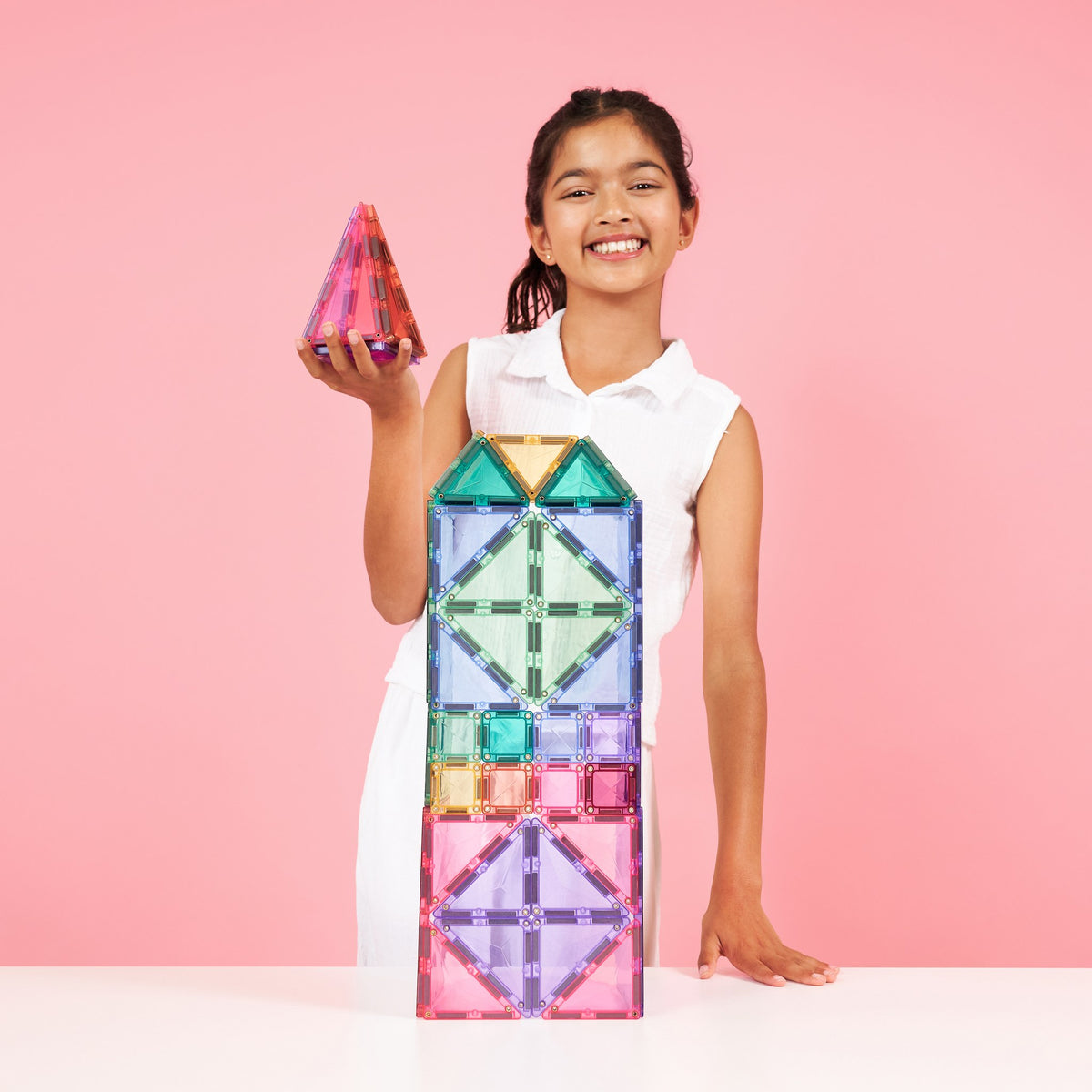 Connetix® klocki magnetyczne Pastel Mega Pack – 202 el. – zdjęcie 5