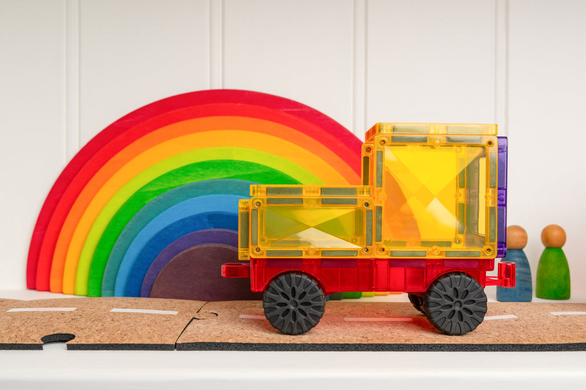 Connetix® klocki magnetyczne pojazdy Rainbow Motion Pack – 24 el. – zdjęcie 4