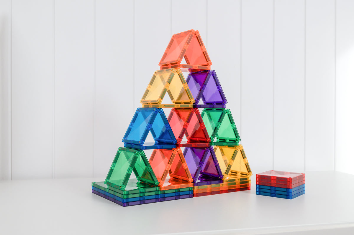 Connetix® klocki magnetyczne Rainbow Square Pack – 42 el. – zdjęcie 4