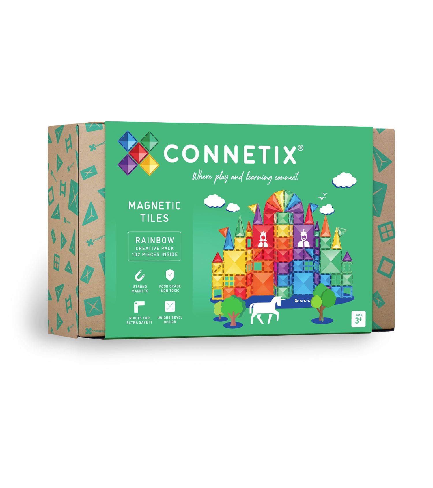 Connetix® klocki magnetyczne Rainbow Creative Pack – 102 el.