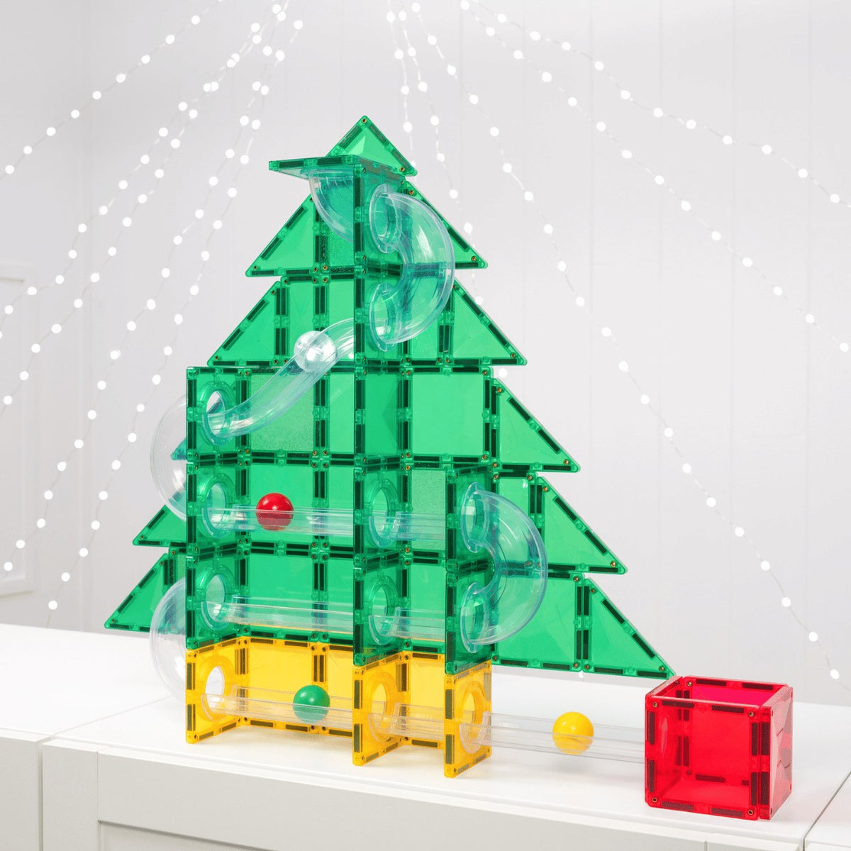 Connetix® Special Edition Christmas Tree Ball Run 71 elementów
