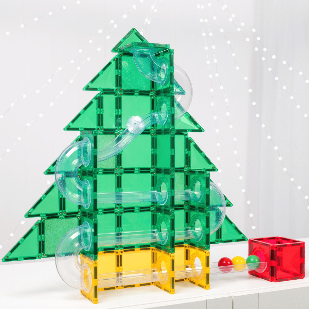 Connetix® Special Edition Christmas Tree Ball Run 71 elementów