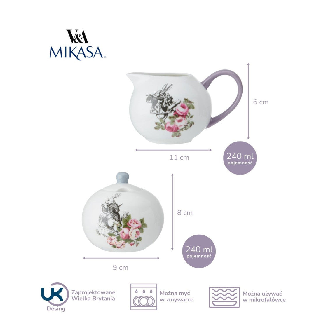 Cukiernica i mlecznik Alicja w Krainie Czarów Kitchen Craft – 200 ml – zdjęcie 8