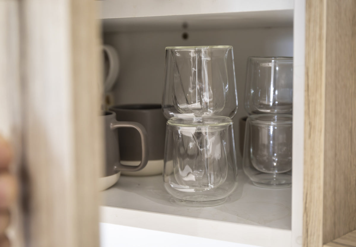 Szklanki do kawy Siena z podwójnymi ściankami La Cafetière – 2 szt., 135 ml – aranżacja