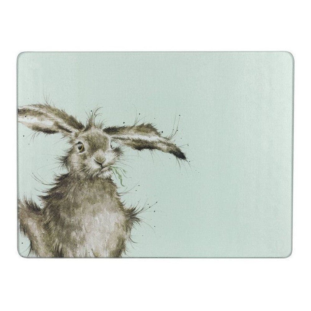 Deska szklana Wrendale Hare Pimpernel – zając, 40 × 30 cm