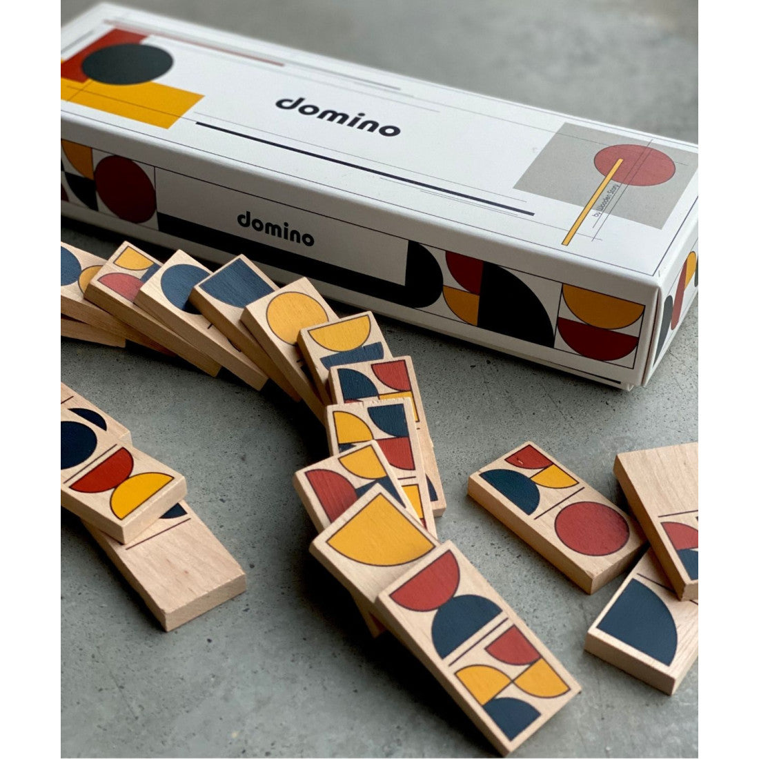 Drewniana gra Modern Domino Wooden Story – zdjęcie 2