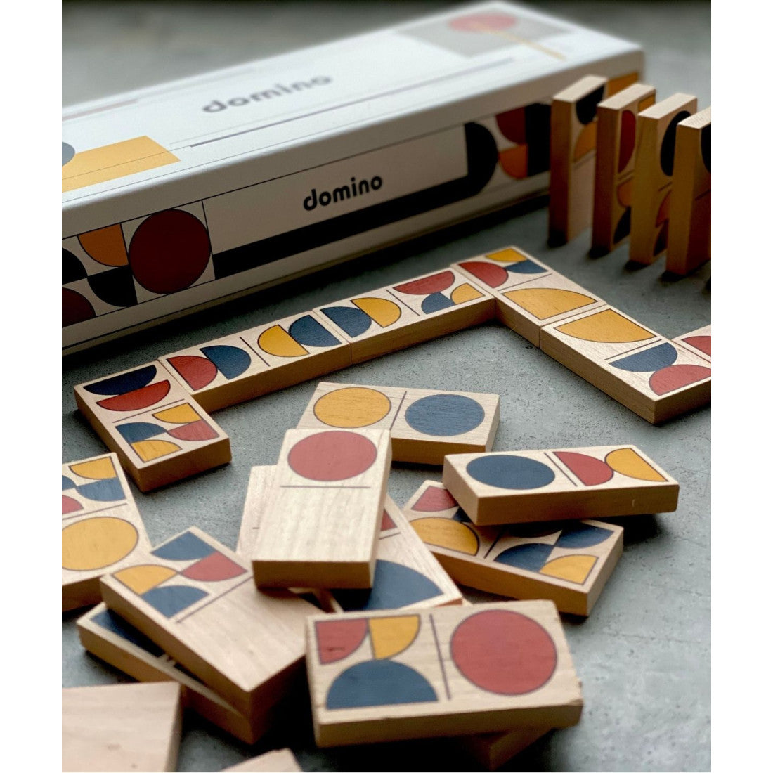 Drewniana gra Modern Domino Wooden Story – zdjęcie 3